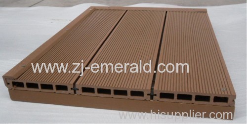 wood plastic composite outdoor hollow decking 145*25mm