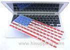 Colorful Macbook Air Silicone Keyboard Covers With USA Flag Customized