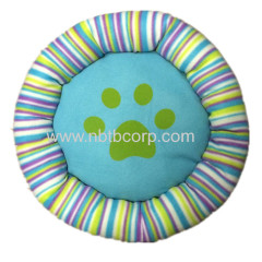 pet products Cute Paw Print round kennel / bed for dogs and cats