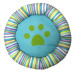 pet products Cute Paw Print round kennel / bed for dogs and cats