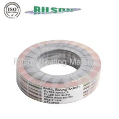 2014 Hot Sales ASME B16.20 Non-asbestos Spiral Wound Gasket of Rilson price Supplier of Flexitallic Spiral Wound Gasket