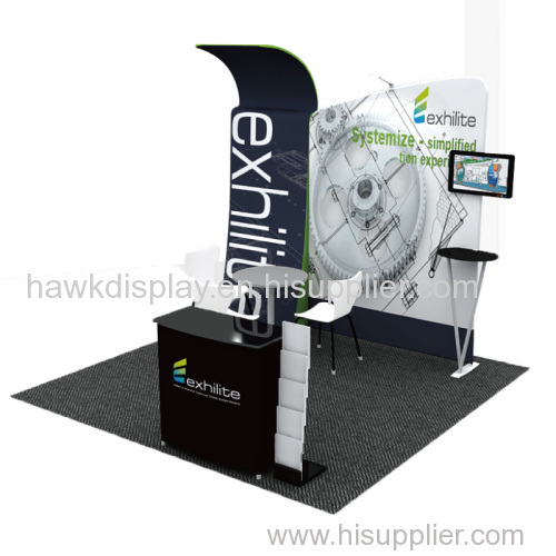 Exhilite TFTube Tension Fabric Exhibition Booth