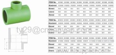 PPR Pipes and Fittings for Cold and Hot Water Supply (REDUCING TEE)