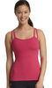 Double Strap Tank Top Flat - Lock Side Seams Womens Fitness Wear Hip Length Full Coverage