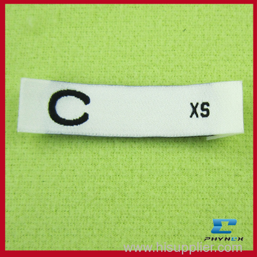 high quality custom design woven t shirt size labels