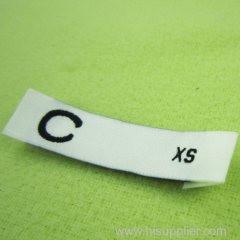 high quality custom design woven t shirt size labels