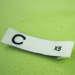 woven t shirt size labels