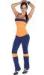 Tank Tops Low Rise Pants Soft And Supple Orange Stripe Womens Fitness Wear For Yoga