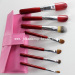 Red handle makeup brush gift set