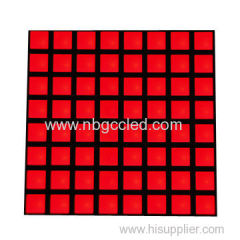 8 x 8 Ultra-bright Red Square Dot-matrix