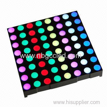 8 x 8 piece rgb led dot matrix 2.3 inch