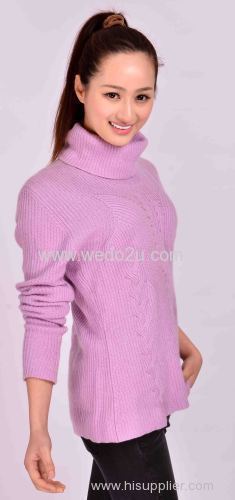women's silk/cashmere turtleneck sweater
