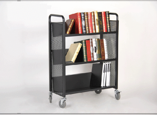 Mobile library book cart