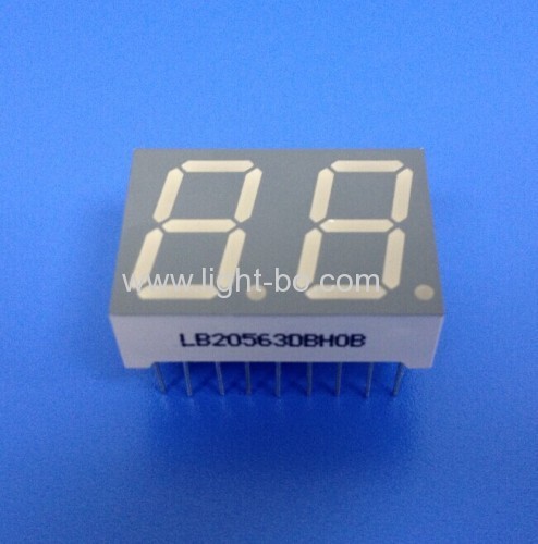 Duplo dígito 14,2 milímetros 7 Segment Azul Ultra LED para o Indicador Digital / 25 * 17,1 * 8 milímetros