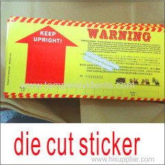 Logistics park specially shipping warning label