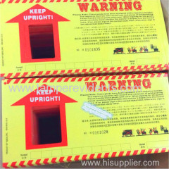 Logistics park specially shipping warning label