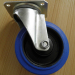Industrial swivel ball bearing top plate fitting elastic rubber casters