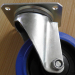 Industrial swivel ball bearing top plate fitting elastic rubber casters