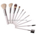 White handle makeup brushes