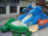 Sea Turtle Inflatable Water Slide