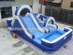 Mini Blue Inflatable Water Park