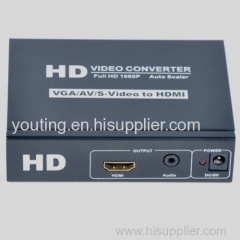 VGA+CVBS+S-VIDEO+STEREO TO HDMI CONVERTER All to HDMI converter
