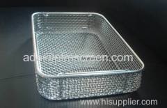 Stainless steel mesh basket / medical basket