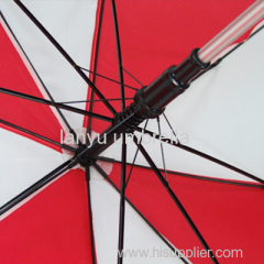 Automatic Open Straight Umbrella Aluminum Shaft and Handle Light Gift Rustproof Fiberglass Frame