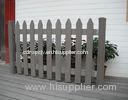 Picket Fence Wood Plastic Composite Fence / External Wall Decoration Panel