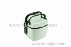 3 Layers portable locked plastic lunch box with spoon