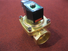 brass/stainless direct acting normally opened electronic solenoid valve for water gas oil