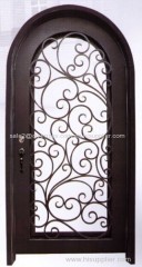 Wrought iron single door