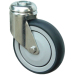 TPE smooth rolling bolt hole fitting shopping cart casters