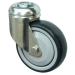 TPE smooth rolling bolt hole fitting shopping cart casters