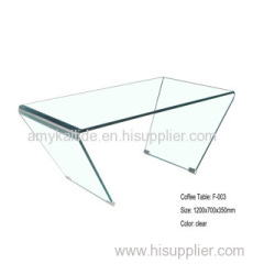 clear coffee table glass table
