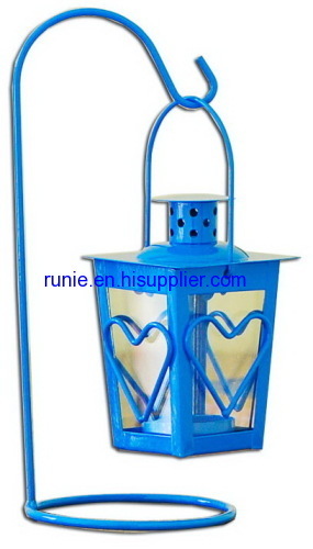 Metal lantern candle holders