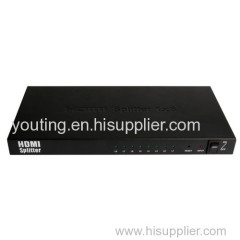 HDMI splitter 1x8 support HDMI 1.3 HDCP1.2 Support CEC Support signal retiming No loss of quality