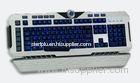 Ergonomics Mechanical Gaming Backlight Keyboard with Metallic Case 104 and 6 Multimedia Keys