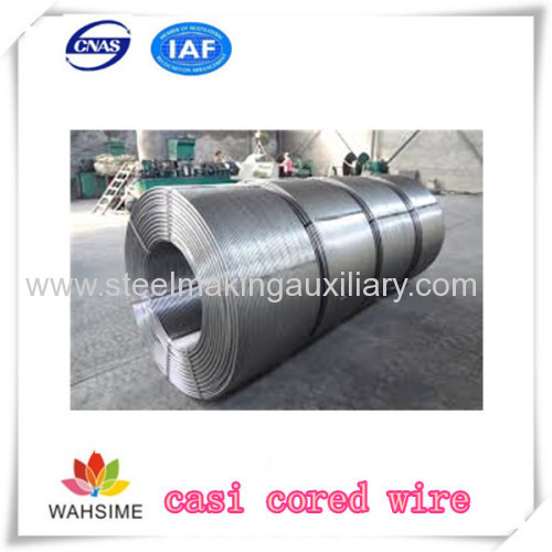 silicon calcium alloy Cored Wires Steelmaking auxiliary from China factory manufacturer use for electric arc furnace