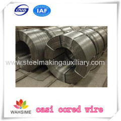 SiCa alloy cored wires Steelmaking auxiliary from China factory manufacturer use for electric arc furnace