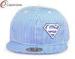 Acrylic Printing Snapback Baseball Caps 3D Embroidery With Sky Blue Ripstop Fabric