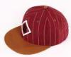 Youth Red Strip Fabric Snapback Baseball Caps Embroidered For Summer / Autumn