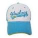 Mens Blue Stylish Visor Cotton Baseball Caps With Sandwich Peak