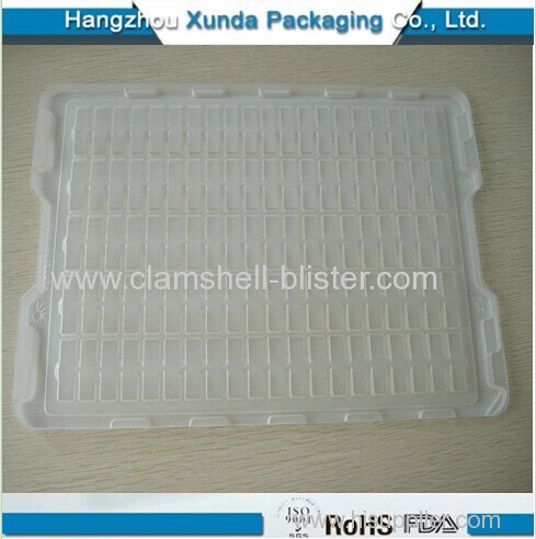 Plastic clamshell esd tray