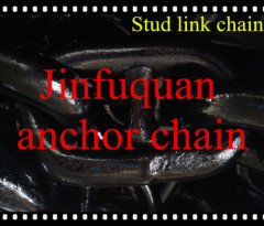 Hot Sale Black Painted Alloy stud link chain