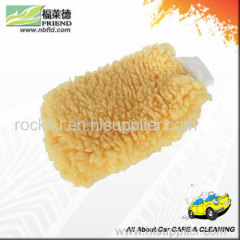 Microfiber wash mitt ;microfiber plush wash mitt ; cleaning glove ; long pile microfiber chenille car wash mitt;