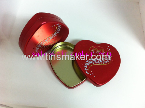 chocolate tins with heart shape