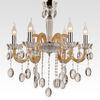 Funky Contemporary Glass Chandelier Lamp 6 heads with Fabric or Laces Shades