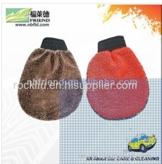 Micofiber Synthetic Wool Cleaning Glove