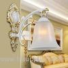 White Luxury Zinc Alloy Indoor Wall Lights Modern Style for Bedroom / Living Room